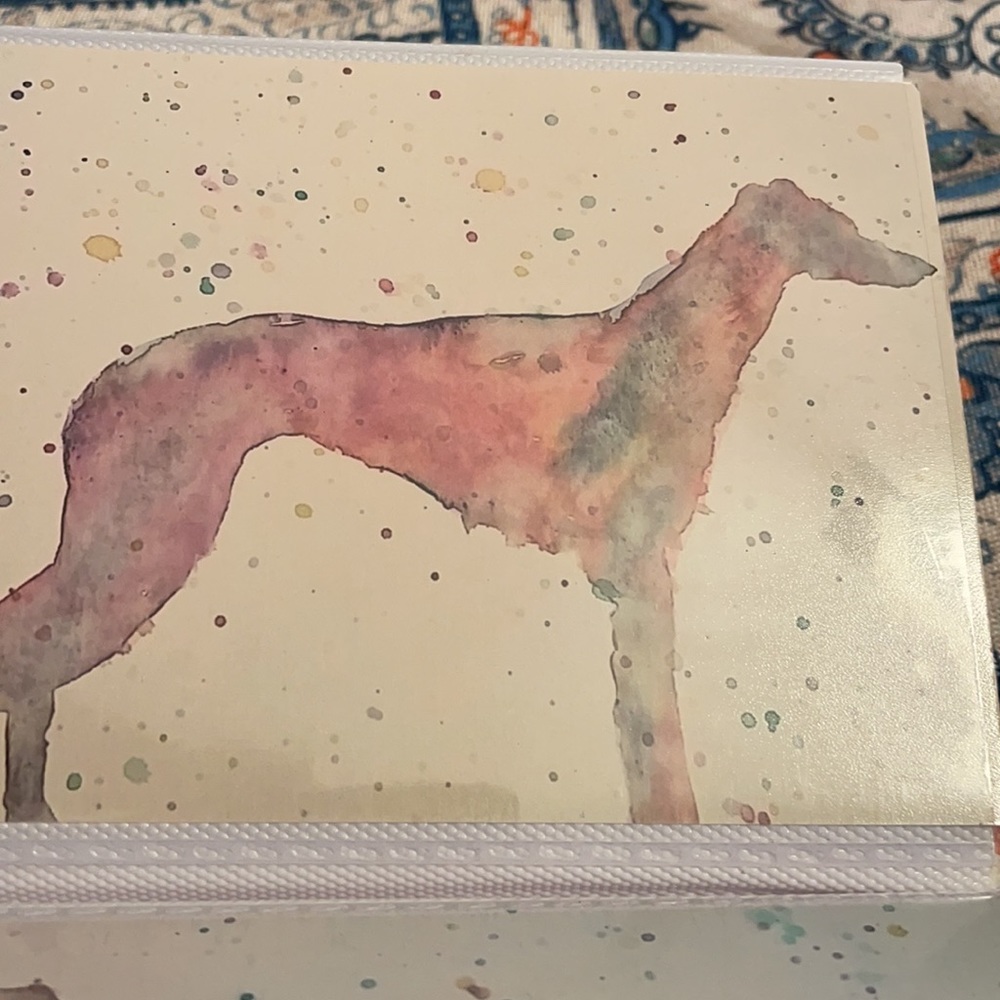 Greyhound Watercolor Painting
